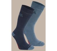 Craghoppers NosiLife Travel Twin Pack Socks in Blue | Size: 9-12 Craghoppers Blue 9-12