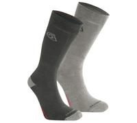 Craghoppers Nosilife Travel Twin Pack Socks In Black Black