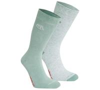 Craghoppers - Nosilife Travel Twin Pack Socks - Walking socks size 43-47, grey/turquoise