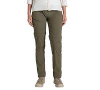 Craghoppers NosiLife Zip-Off Hiking Trousers for Women, Insect-Repellent, Long Size, Size: 10, Colour: Wild Olive, Green