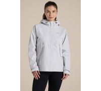 Craghoppers Women's Ossus Waterproof Shell Jacket in Light Grey | Size: 6 Craghoppers Light Grey 6