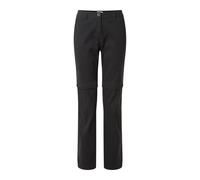 Craghoppers Outdoor Womens Kiwi Pro Convertible Trousers - Black - 18S - Black - 96% Polyamide/4% Elastane