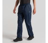 Craghoppers Mens Unisex National Trust Petterill Waterproof Packable Overtrouser Hiking Pants, Blue, S EU