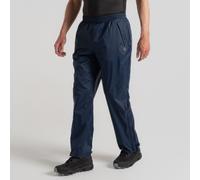 Craghoppers Mens Unisex National Trust Petterill Waterproof Packable Overtrouser Hiking Pants, Blue, S EU