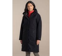 Craghoppers Rosalind Longline Hooded Waterproof Breathable Padded Jacket In Black