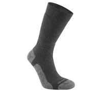 Craghoppers Trek Merino Wool Socks - Ankle & Arch Support, Cushioned, Black Pepper, 6 UK-8 UK