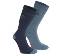 Craghoppers NosiLife Travel Twin Pack Socks Blue Navy / Blue Stone