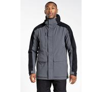 Unisex 'Expert Kiwi Pro' Stretch Waterproof Long Jacket Craghoppers Grey XS