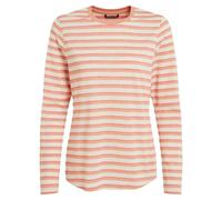 Craghoppers Womens Akona Striped Nosilife Long-Sleeved T-Shirt - Clay - 12 UK - Clay - 73% Recycled Polyester/23% Organic Cotton/4% Elastane