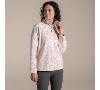 Craghoppers Women's Annjela Half Zip Printed Fleece in Light Stone | Size: 16 Craghoppers Light Stone 16
