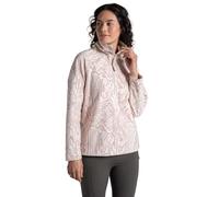 Craghoppers Women's Annjela Half Zip Printed Fleece in Light Stone | Size: 10 Craghoppers Light Stone 10
