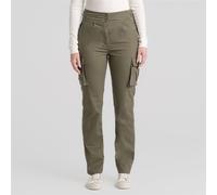 Craghoppers Women's Araby Cargo Walking Trousers Stretch Regular Fit Wild Olive Size 18