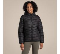 Craghoppers Women's Compresslite IX Hooded Water Repellent Insulating Jacket in Black | Size: 20 Craghoppers Black 20