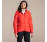 Craghoppers Women's Compresslite IX Hooded Water Repellent Insulating Jacket in Red | Size: 18 Craghoppers Red 18