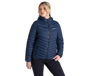 Craghoppers Womens Compresslite Viii Hooded Padded Lightweight Coat, BlueNvy/BNvy, 16 EU