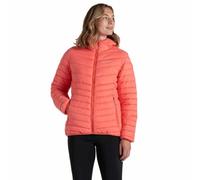 Craghoppers Womens Compresslite Viii Hooded Padded Lightweight Coat, Deep Coral, 16 EU