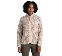Craghoppers Womens Dante Full Zip Fleece: Fresh Beige Print: 12 Size: