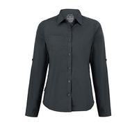Craghoppers Womens Expert Kiwi Long Sleeved Shirt, Carbon Grey, Size 8