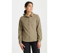 Craghoppers Womens Expert Kiwi Long Sleeved Shirt, Pebble, Size 10