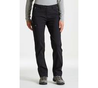 Craghoppers Women's Expert Kiwi Pro' Stretch Water Repellent Trousers in Black | Size: 14 Craghoppers Black 14