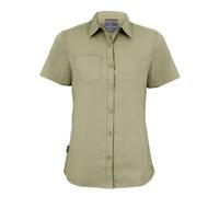Craghoppers Women's Expert Kiwi Short-Sleeved Shirt - Pebble - 12 UK - Pebble - 65% Polyester/35% Cotton