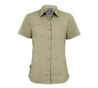 Craghoppers Women's Expert Kiwi Short-Sleeved Shirt - Pebble - 8 UK - Pebble - 65% Polyester/35% Cotton