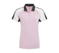 Craghoppers Womens Hazelmere Nosilife Short-Sleeved Golf Polo Shirt - Orchid/White - 18 UK - Orchid/White - 62% Recycled Polyester/28% Polyester/10% Elastane