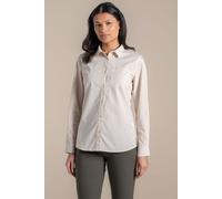 Craghoppers Women's Kiwi Long Sleeved Insect-Barrier Shirt in Cream | Size: 20 Craghoppers Cream 20