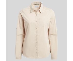 Craghoppers Womens Kiwi Ls Shirt, Desert Sand, 20 EU