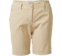 Craghoppers Women's Kiwi Pro Walking Shorts Stretch Water Repellent Hiking Pants Desert Sand 12