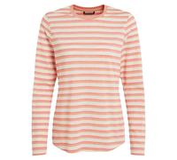 Craghoppers Womens Akona Striped Nosilife Long-Sleeved T-Shirt - Clay - 10 UK - Clay - 73% Recycled Polyester/23% Organic Cotton/4% Elastane