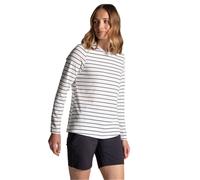 Craghoppers Womens/Ladies Akona Striped Nosilife Long-Sleeved T-Shirt (Sail White/Blue Navy) - Grey - Size 14 UK