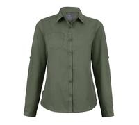 (12 UK, Cedar Green) Craghoppers Womens/Ladies Expert Kiwi Long-Sleeved Shirt