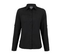 Craghoppers Womens/Ladies Expert Kiwi Long-Sleeved Shirt - Black - 12 UK - Black - 65% Recycled Polyester/35% Cotton