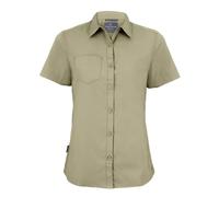 Craghoppers Womens/Ladies Expert Kiwi Short-Sleeved Shirt (Pebble Brown) - Brown/Green - Size 20 UK