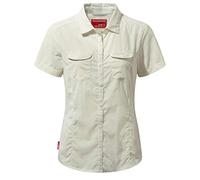Craghoppers Womens/Ladies NosiLife Adventure II Short Sleeved Shirt (10 UK) (Sea Salt)