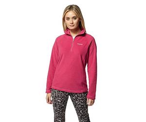 Craghoppers Women's Miska Half Zip Fleece Pullover Sweater, Pink, 16