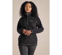 Craghoppers Womens Miska VI Half Zip Fleece Insulating Lightweight Layer Top Black
