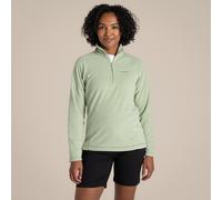 Craghoppers Womens Miska Vi Half Zip Micro Fleece Midlayer Top in Sage Green - Size EU 46 (Womens)