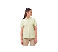 Craghoppers Womens Nasima Short Sleeved Shirt: Flax Yellow Check: 18 S