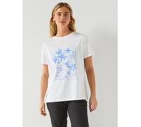Craghoppers Womens National Trust Bistort Short Sleeved T-Shirt, White, Size 20, Women White