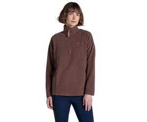 Craghoppers Womens National Trust Miska Half Zip Fleece - Dark Truffle - 14