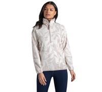 Craghoppers Womens National Trust Reedmace Half Zip Fleece 10 Soft Mushroom Print