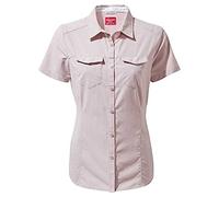 Craghoppers Womens NL Adv Short Sleeve Shirt Brushed Lilac 12