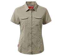 Craghoppers Women's Nl Adv Ss Short-Sleeve Shirt, Mushroom, 10