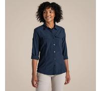 Craghoppers Women's Nosilife Adventure' Long Sleeved Shirt With Insect Repellent Technology in Black | Size: 8 Craghoppers Black 8