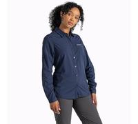 Craghoppers Womens Nosilife Bardo Long Sleeve Shirt: Blue Navy: 8 Size