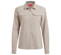 Craghoppers Nosilife Pro V Long Sleeve Shirt Beige 44 Woman