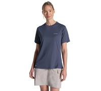 Craghoppers Nosilife Solar Shield+ Short Sleeve T-shirt Blue 42 Woman