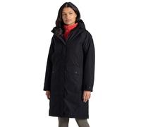 Craghoppers Rosalind Longline Hooded Waterproof Breathable Padded Jacket In Black Black 10